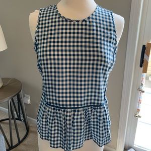 J. Crew Gingham Tank Top